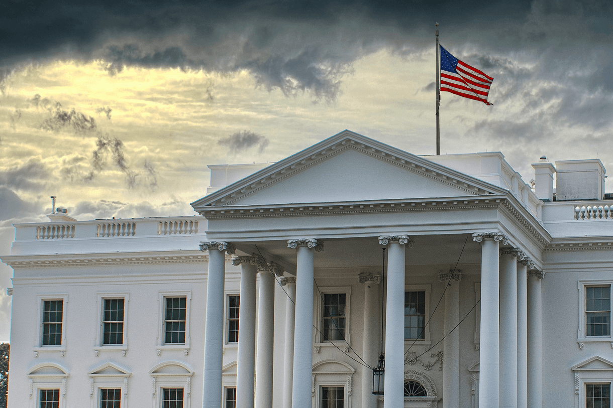 stock image of White House, Washington DC